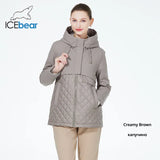 Icebear New Women Casual Short Jackets Hooded Windproof