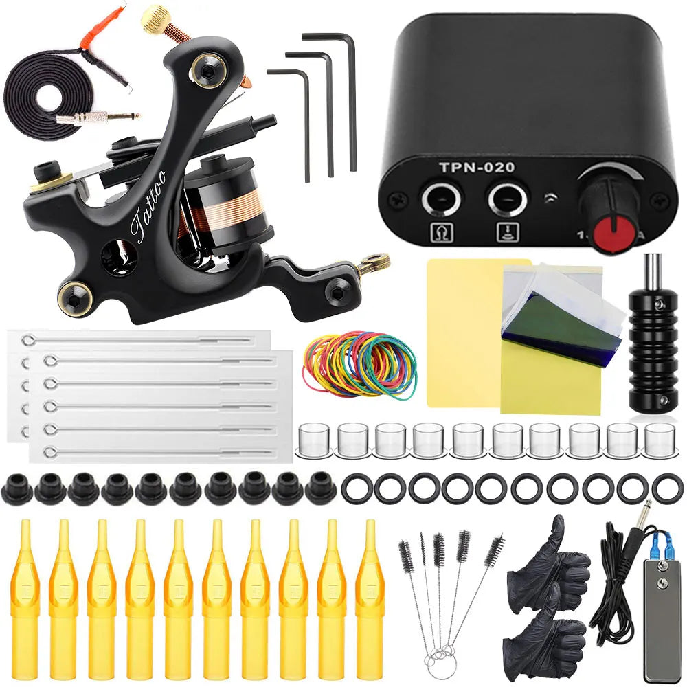 Complete Tattoo Kit Coil Tattoo Machine Tattoo