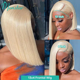 Blonde Bob Wig Lace Front Human