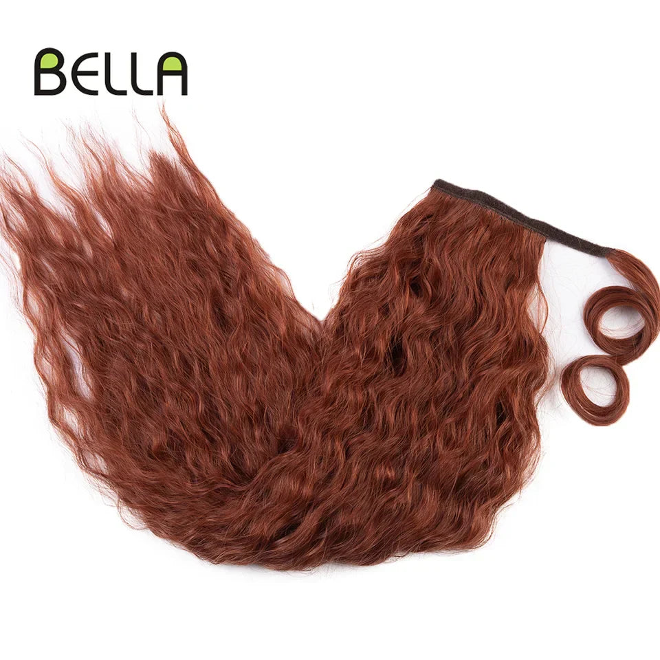 Bella Curly Synthetic Hair Ponytail Extensions Long Curly