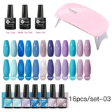 Gel Nail Polish Set With W