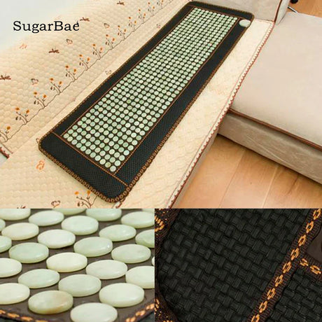 Health Jade Infrared Mat Heating Massage Sofa Cushion