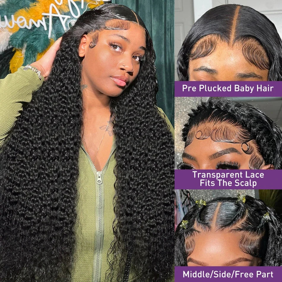 Wigirl Deep Wave X Hd Transparent Lace Frontal