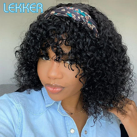 Lekker Colored Short Afro Kinky Curly Bob Human