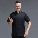 Chef Jacket Men Women Short Sleeve Cook Shirts