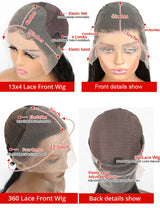 Transparent 13X4 Hd Water Wave Lace Front Wigs