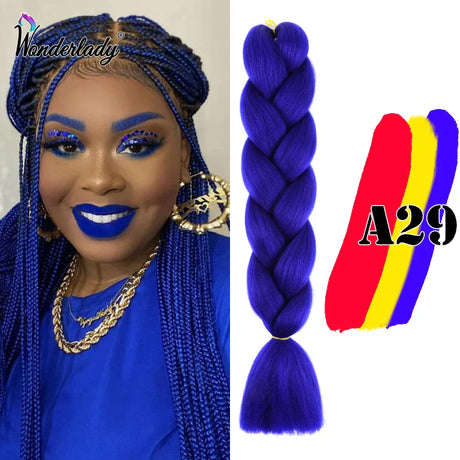 Wonderlady Color Long Colored Braiding Hair Jumbo Braids