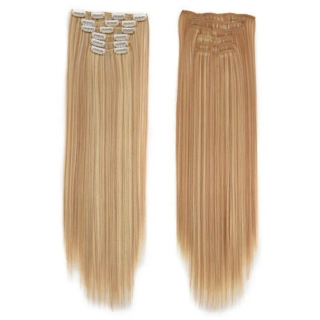 Synthetic Clip In Hair Extensions Pcs/Set Clips Long