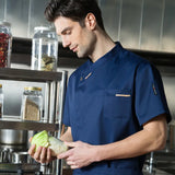 Chef Jacket Men Restaurant Kitchen Cook Shirts Hotel