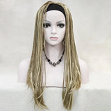 8-Color Long Straight Headband Braided Wig for Women