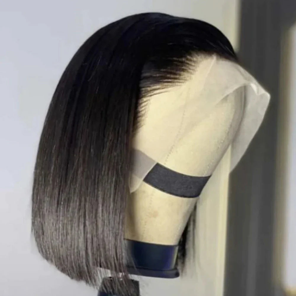 Short Cut Bob Wig Pre Plucked Bone Straight