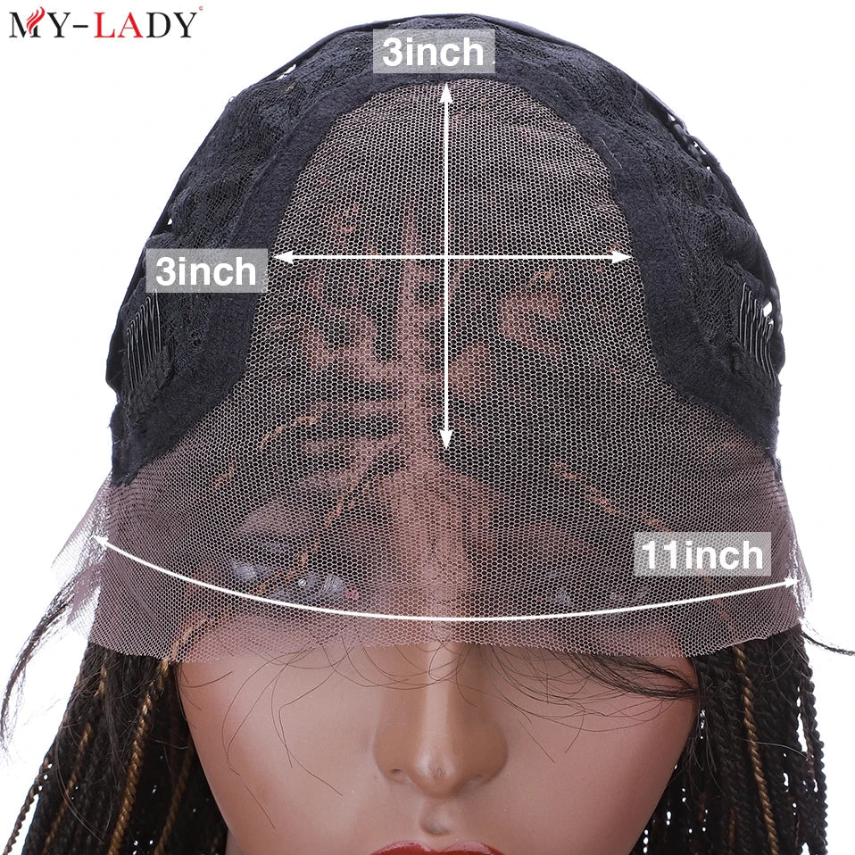 My-Lady Synthetic Braided Wigs Senegalese Twist Lace Front