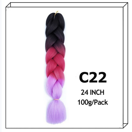 Synthetic Long Jumbo Ombre Braiding Hair For Women