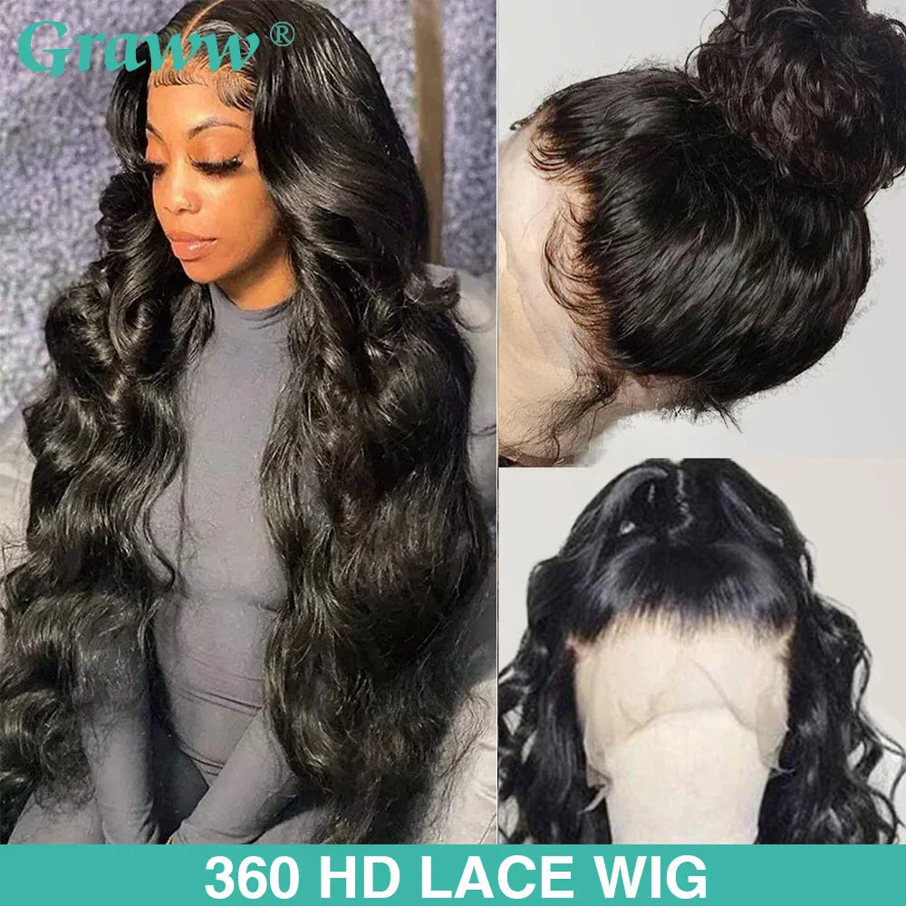 Hd Transparent Lace Frontal Wig 13X6 Body Wave