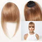 Human Hair Bangs Natural Black Brown French