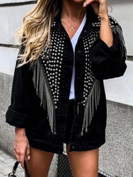 Women Streetwear Style Denim Jacket Spring Autumn Long