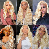 Blonde Lace Front Wigs Body Wave Lace Front