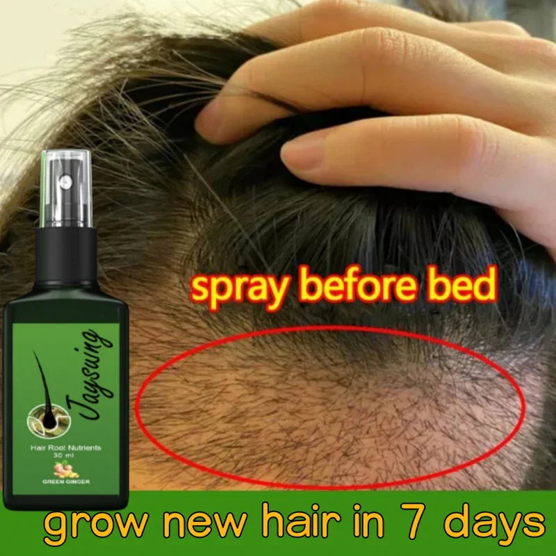 Natural Ginger Hair Growth Spray Hair Roots Fast