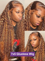 Loose Deep Wave Glueless Wig Human Hair Ready