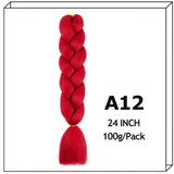 Synthetic Long Jumbo Ombre Braiding Hair For Women