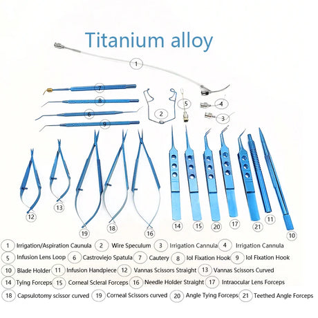 Titanium Alloy/Stainless Steel Eye Ophthalmic Instrument