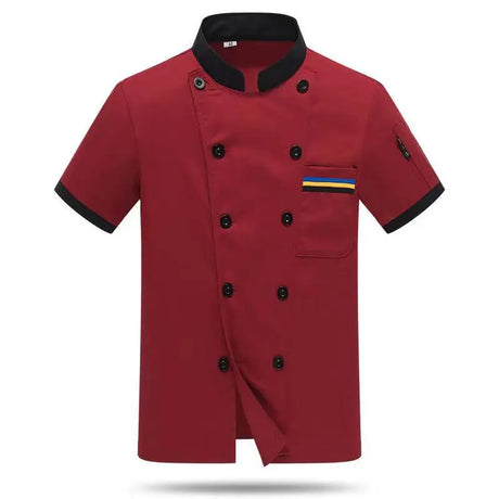 Professional Short Sleeve Chef Jacket For Food Service