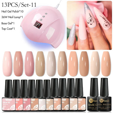 Gel Nail Polish Set With W