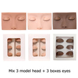 Training False Eyelash Practice Lash Silicone Mannequin Model