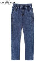 Lih Hua Women' Jeans Autumn Chic Elegant Jeans