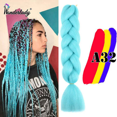 Wonderlady Color Long Colored Braiding Hair Jumbo Braids