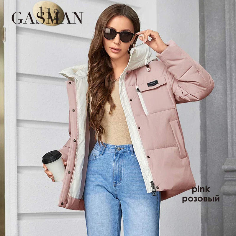 Gasman Women'S Parka New Fashion Women'S Stand Collar