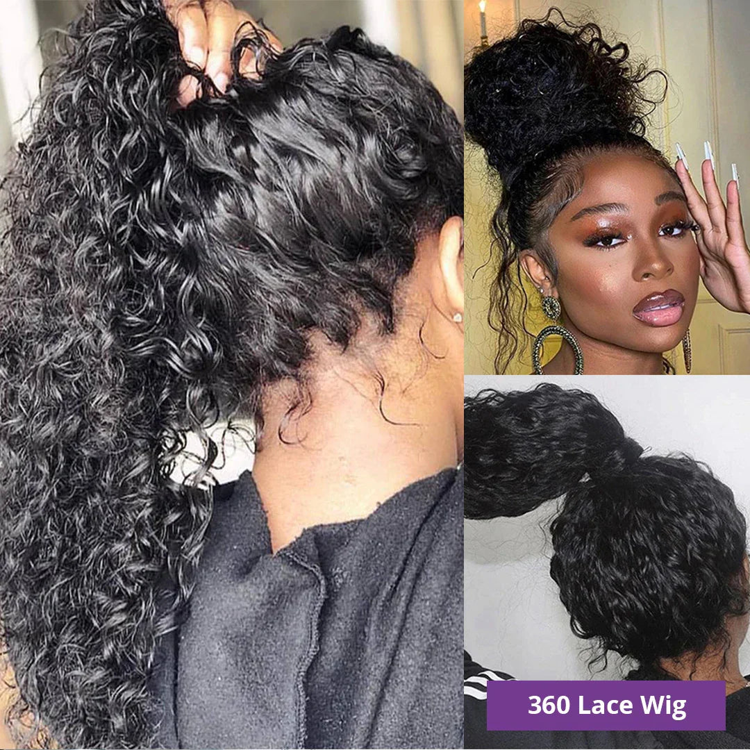 Curly Human Hair Wig X Hd Deep Wave