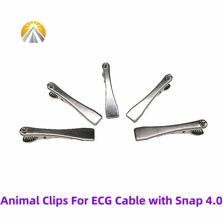 Multi-Function Veterinary Ecg Clip Ekg Clamp Electrodes For