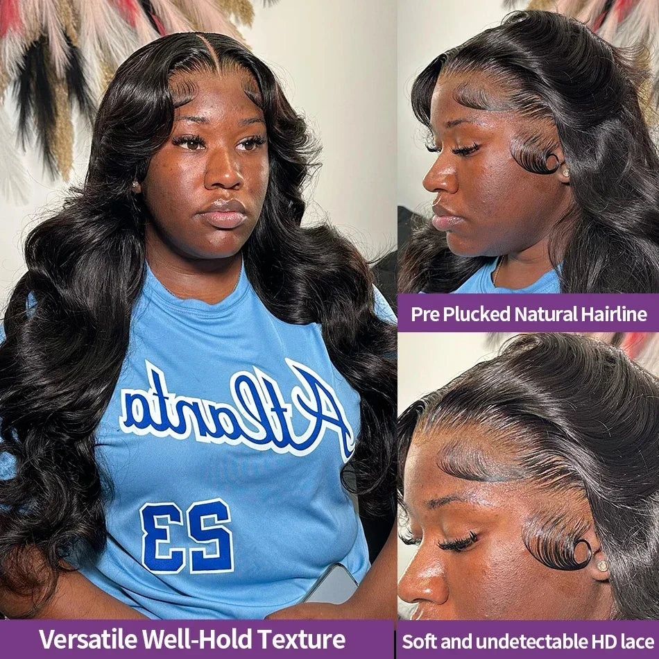 Hd Transparent Body Wave Lace Front Wig