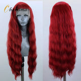 Charisma Red Wig Long Wavy Synthetic Lace Front