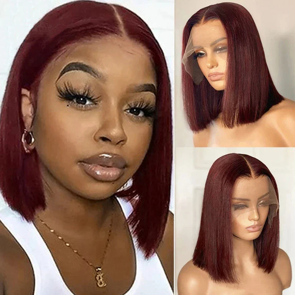 Wear Go Glueless Wig J Burgundy Short Bob