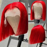 Short Cut Bob Wig Pre Plucked Bone Straight