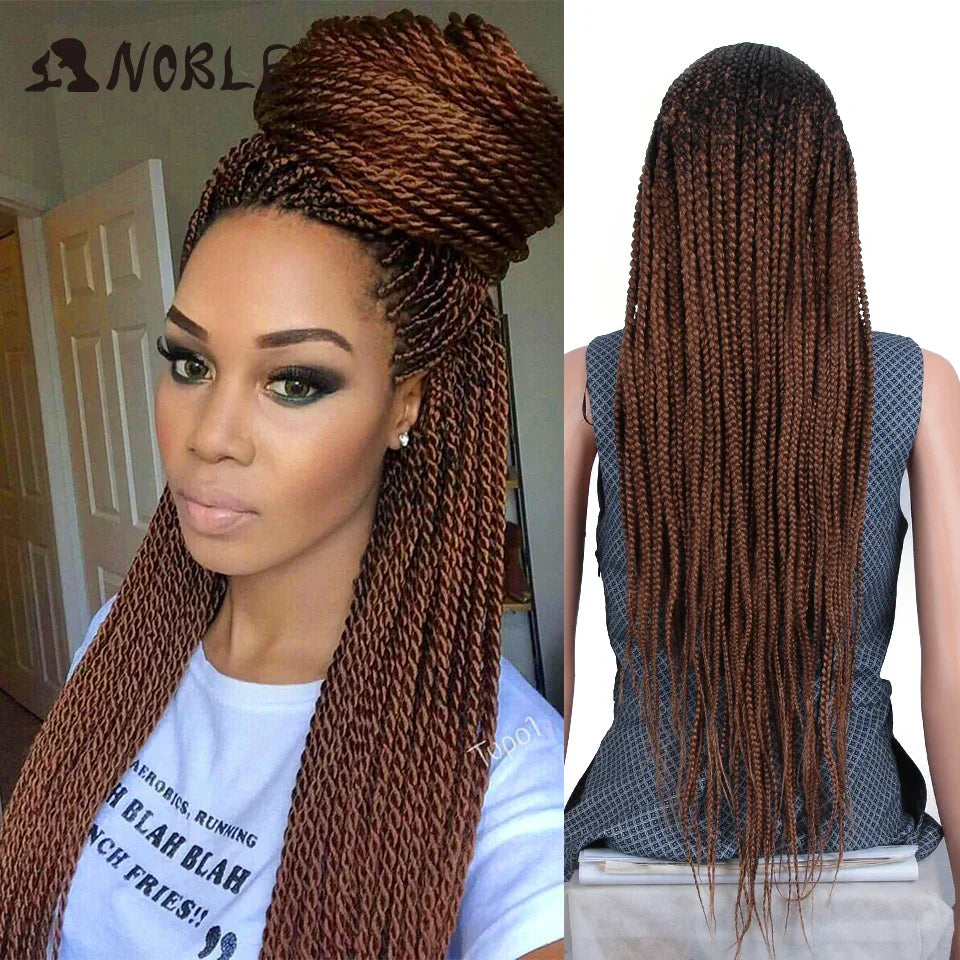 Noble X Lace Front Braided Wigs Synthetic Lace