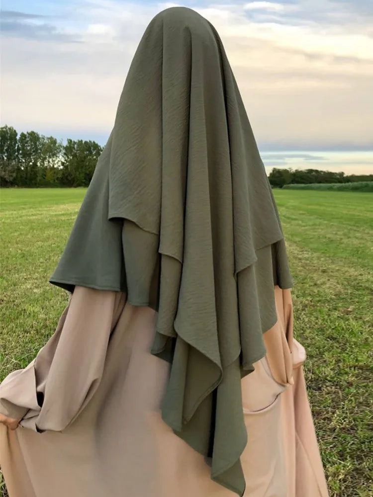 Islamic Prayer Hijab Khimar Muslim Women Niqab Ramadan