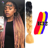Wonderlady Color Long Colored Braiding Hair Jumbo Braids