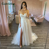 Gabriellar Elegant Sweetheart Wedding Dresses A Line Appliques