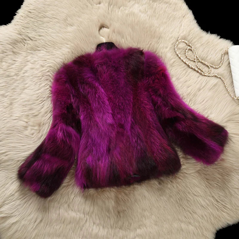 Fur Coat New Natural Raccoon Fur Coat Women'