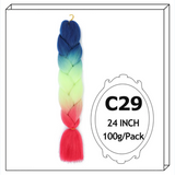 Synthetic Long Jumbo Ombre Braiding Hair For Women