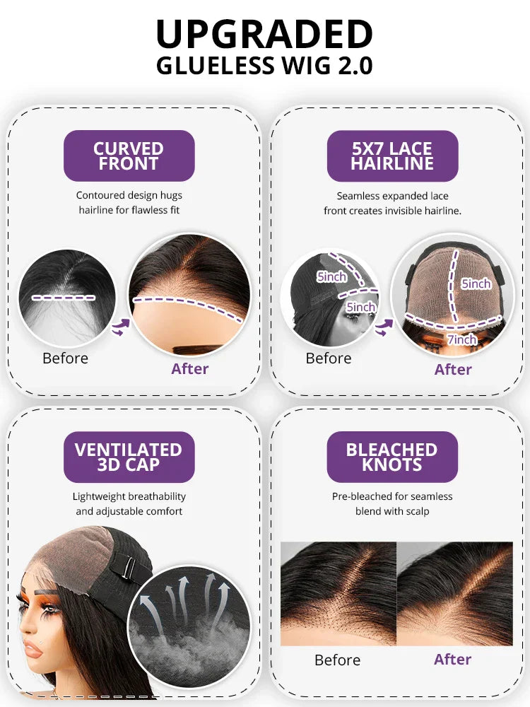 Loose Deep Wave Glueless Wig Human Hair Ready