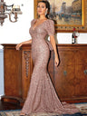Luxury Sparkly Mermaid Gala Evening Dress For Women