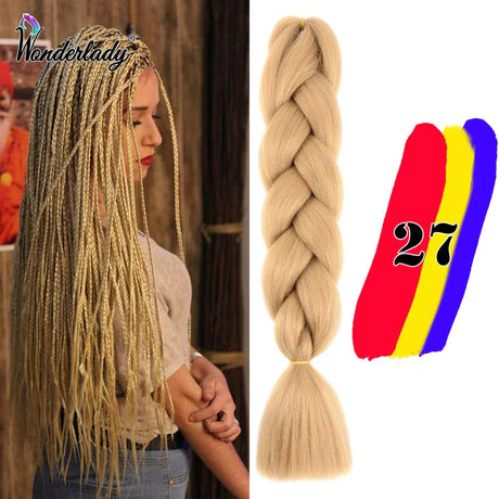 Wonderlady Color Long Colored Braiding Hair Jumbo Braids