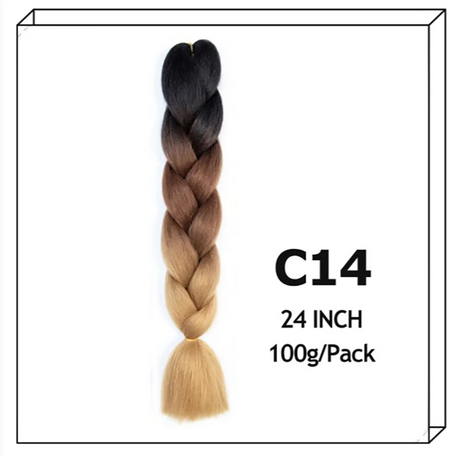 Synthetic Long Jumbo Ombre Braiding Hair For Women