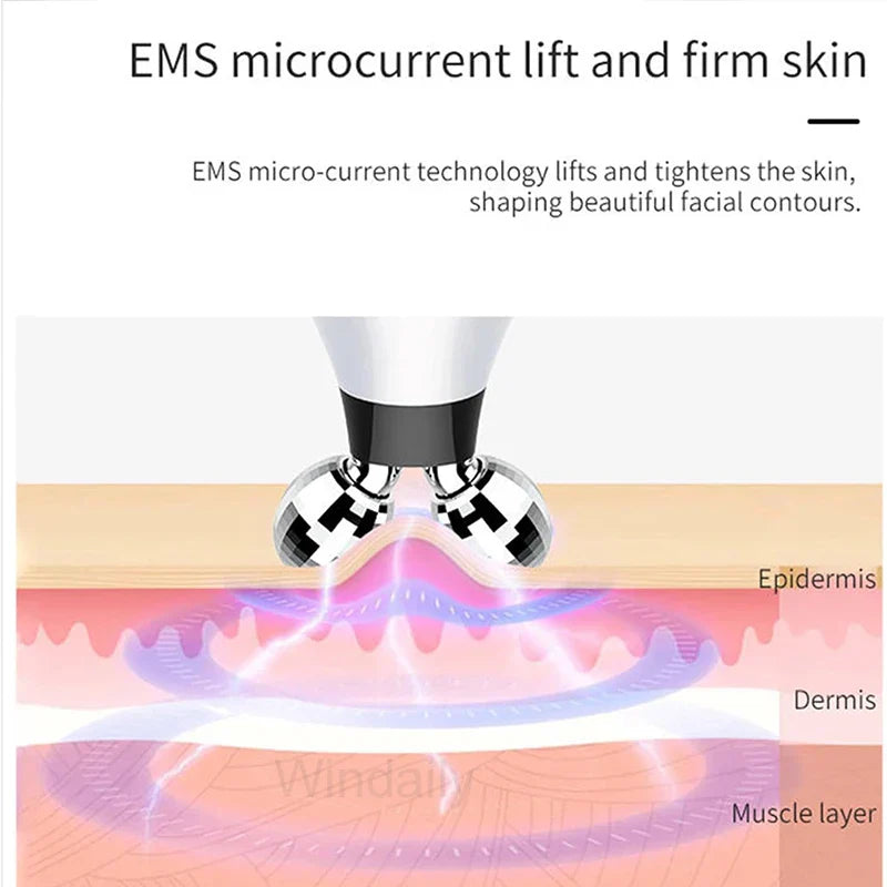 Mini Ems Microcurrent Facial Massager Face Lifting Body