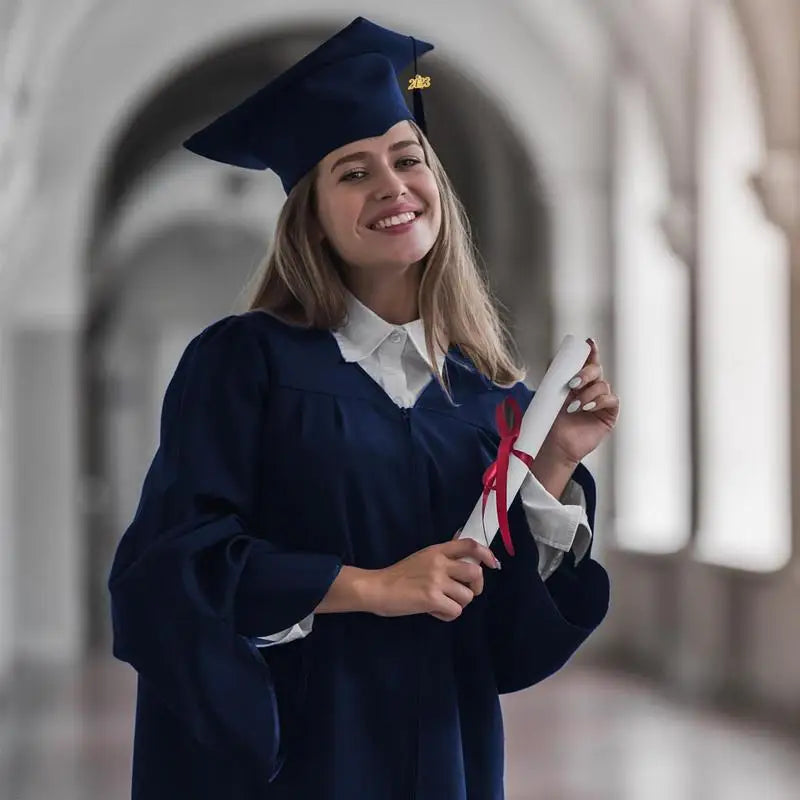 Cap And Gown Matte Graduation Cap And Gown