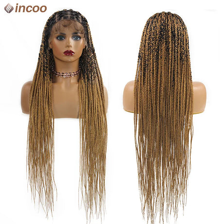 Cornrow Box Braided Wigs Long Jumbo Knotless African